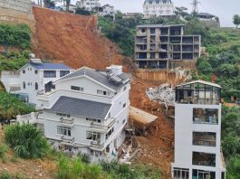 Cận cảnh vụ sạt lở kinh hoàng ở Đà Lạt