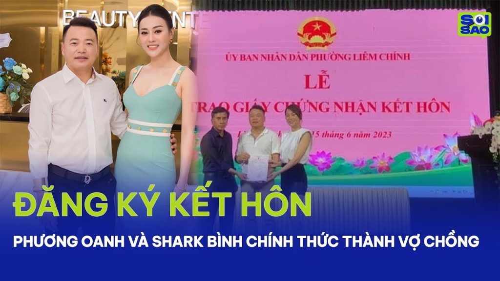 Phương Oanh chính thức làm lễ đăng ký kết hôn với Shark Bình