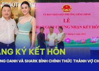 Phương Oanh chính thức làm lễ đăng ký kết hôn với Shark Bình