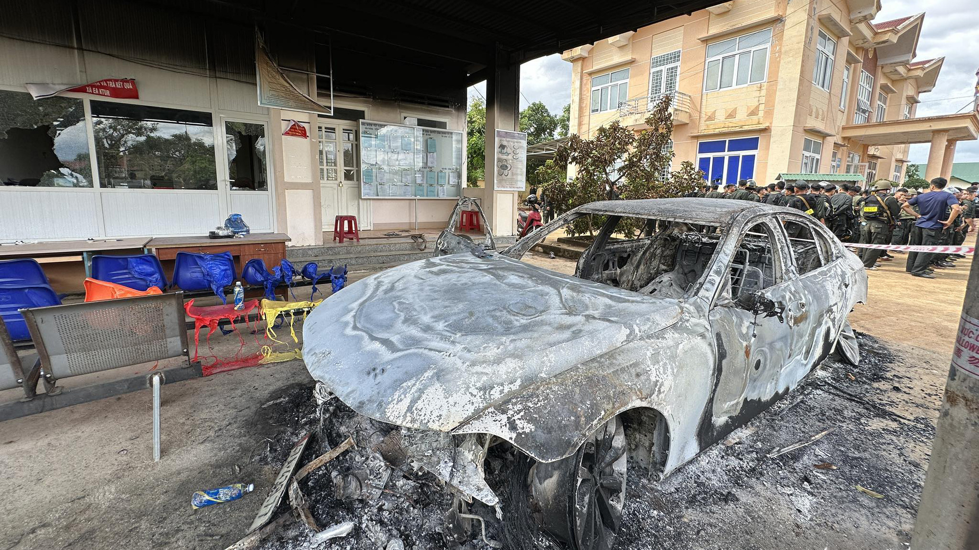 Đã bắt 45 người vụ tấn công 2 trụ sở UBND xã ở Đắk Lắk