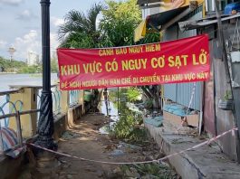 Nhà bị sụt lún, người dân Thanh Đa sống bất an