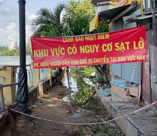 Nhà bị sụt lún, người dân Thanh Đa sống bất an