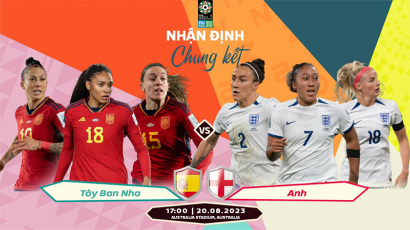World Cup nữ 2023 : Chung kết Tây Ban Nha vs Anh