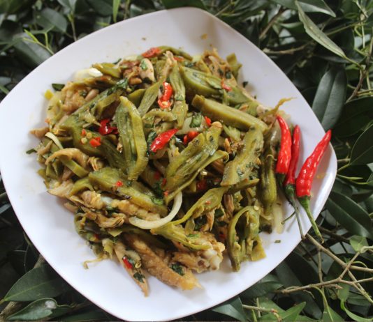 Nộm núc nác món ngon dân dã của núi rừng Tây Bắc Nộm núc nác món ngon dân dã của núi rừng Tây Bắc