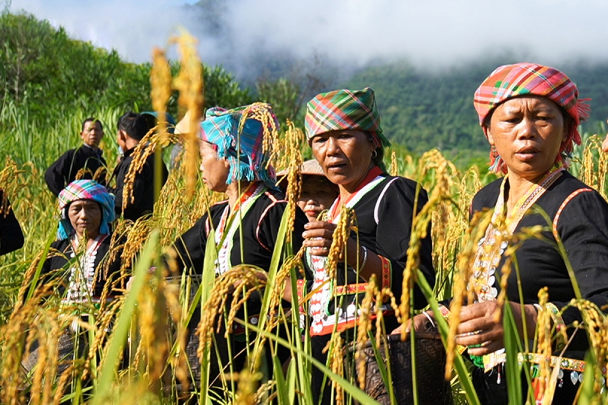 Độc đáo lễ hội Mừng Lúa Mới của người Khơ Mú Lai Châu
