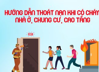 Hướng dẫn thoát nạn khi có cháy nhà ở, chung cư, cao tầng