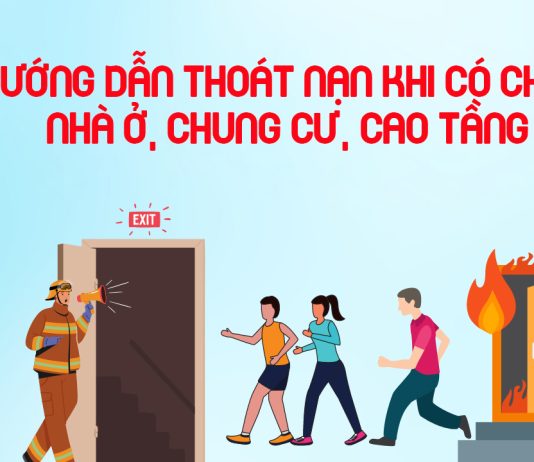 Hướng dẫn thoát nạn khi có cháy nhà ở, chung cư, cao tầng