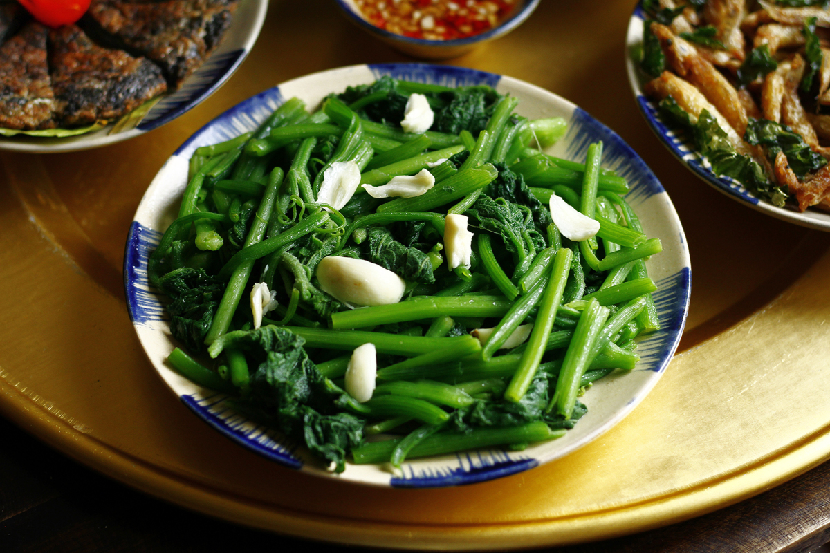 Xào Rau Không Dầu Mỡ