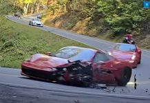 Siêu xe Ferrari 458 Spider nát tan tành khi đâm trực diện vào xe tải tại khúc cua “Đuôi Rồng” khét tiếng
