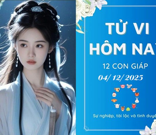 Tử Vi hôm nay ngày 4/12/2025 Chi Tiết 12 Con Giáp: Dậu Đại Cát, Hợi Viên Mãn & Cơ Hội Vàng Nào Đang Chờ Đón Bạn?