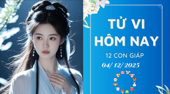 Tử Vi hôm nay ngày 4/12/2025 Chi Tiết 12 Con Giáp: Dậu Đại Cát, Hợi Viên Mãn & Cơ Hội Vàng Nào Đang Chờ Đón Bạn?