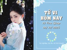 Tử Vi hôm nay ngày 6/12/2025 Của 12 Con Giáp: Thìn Bứt Phá Linh Hoạt, Dậu Đối Mặt Thất Vọng Tử vi hôm nay