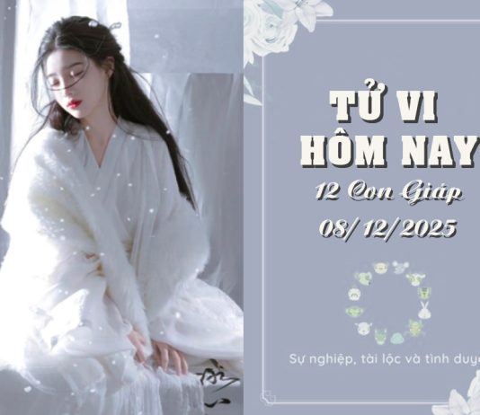 Tử Vi Hôm Nay 8/12/2025 Của 12 Con Giáp: Dần Rạng Rỡ, Thìn Điềm Tĩnh Đón Một Ngày Bùng Nổ! tử vi hôm nay