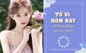Tử vi hôm nay 10/12/2025: Dự báo chi tiết 12 con giáp – Thìn vượng tài, Ngọ cần cẩn trọng Tử vi hôm nay
