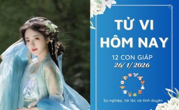 Tử vi hôm nay thứ 2 ngày 26/1/2026 của 12 con giáp: Tý nhẹ nhàng, Mùi tổn thương – Khám phá vận hạn may rủi!